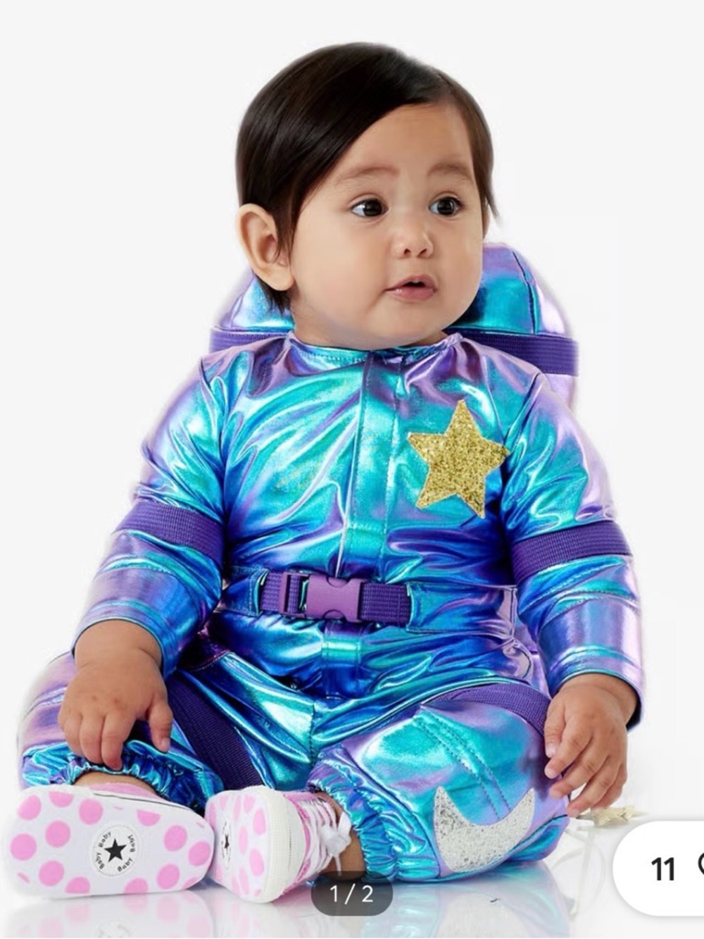 Pottery Barn Kids Iridescent Blue Purple Star Costume